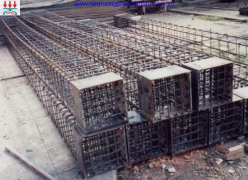 Gia công lòng thép cọc bê tông cốt thép