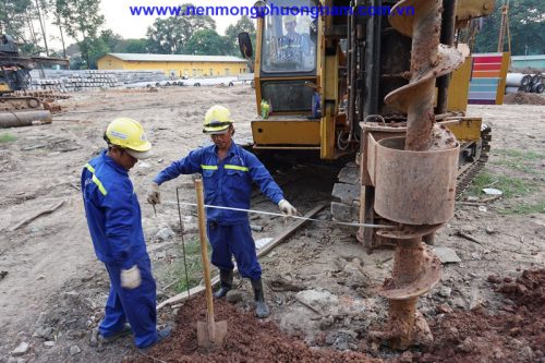 Khoan dẫn D400mm - Bệnh viện 175